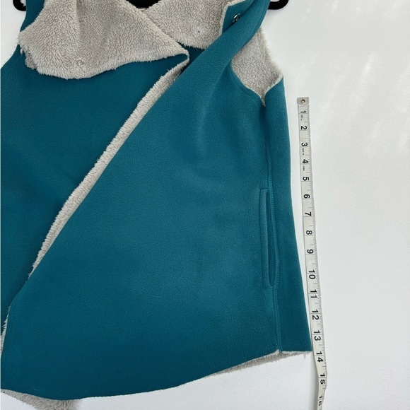 dylan Microfleece Wrap Faux Shearling Lined Vest With Pockets Womens XL - Picture 9 of 14